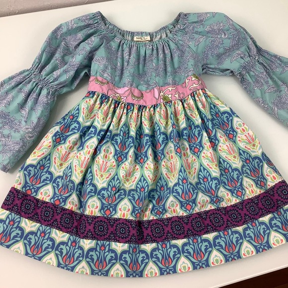 Matilda Jane Peasant Tunic Top multi color Size 8 EUC - Picture 4 of 10